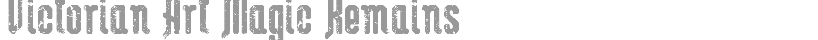 Victorian Art Magic Remains font preview